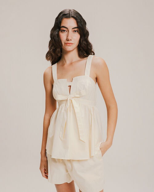 Blusa Peplum Moño
